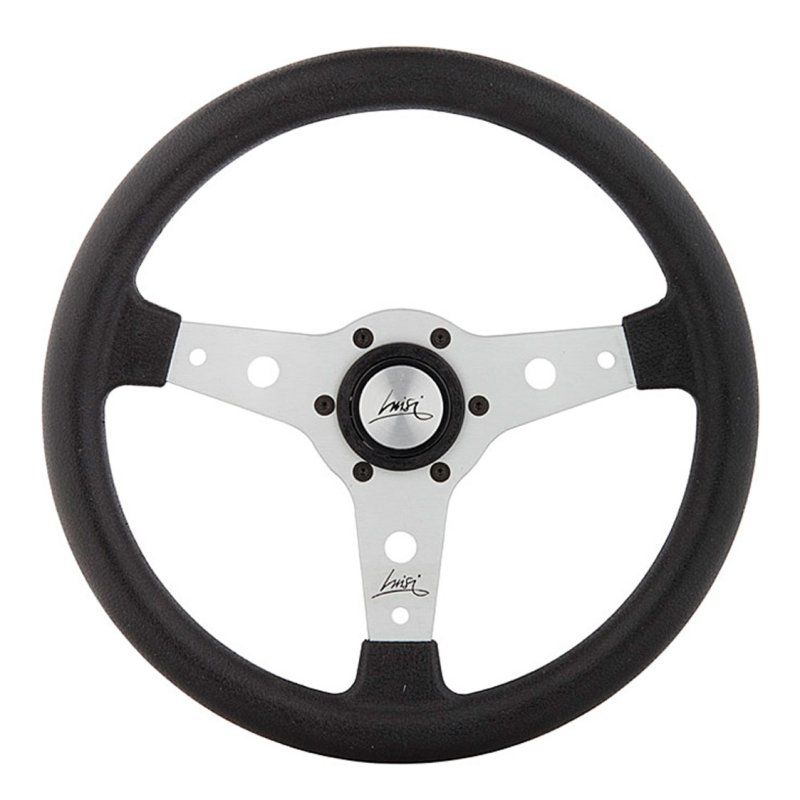 Luisi Falcon 34 Sportlenkrad Kunstleder schwarz / silber mit TÜV Prüfbericht